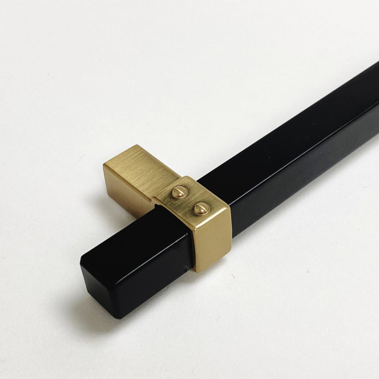 Champagne Bronze and Matte Black "Rio" Dual-Finish Cabinet Knob and Drawer Pulls - Forge Hardware Studio