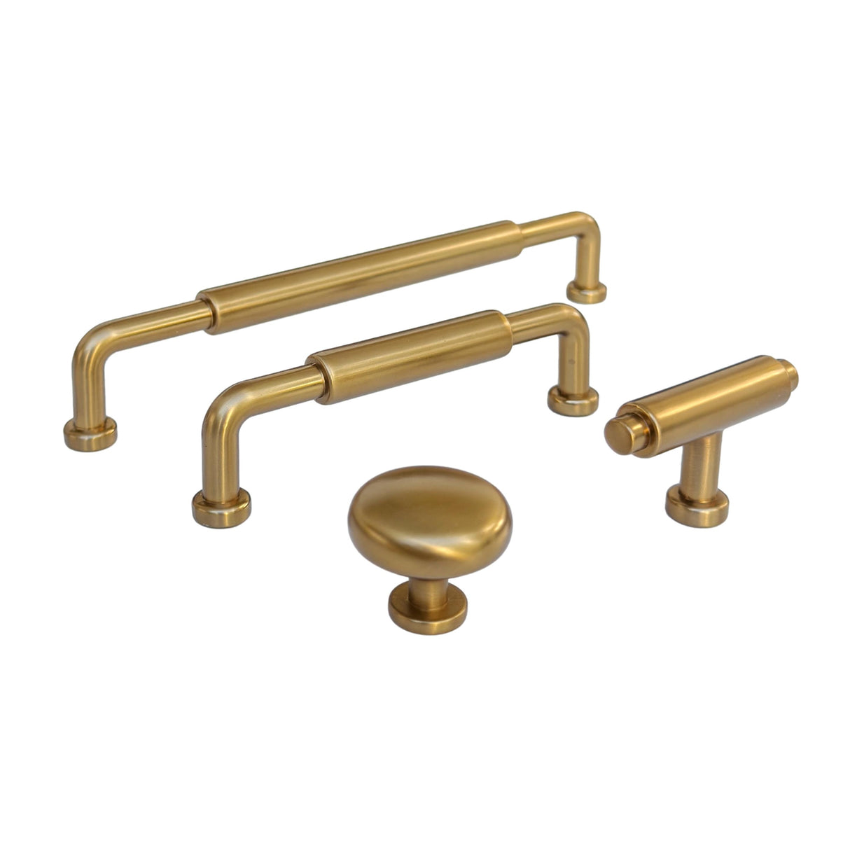 Champagne Bronze "Wesley" Mission Drawer Pulls and Knobs - Forge Hardware Studio