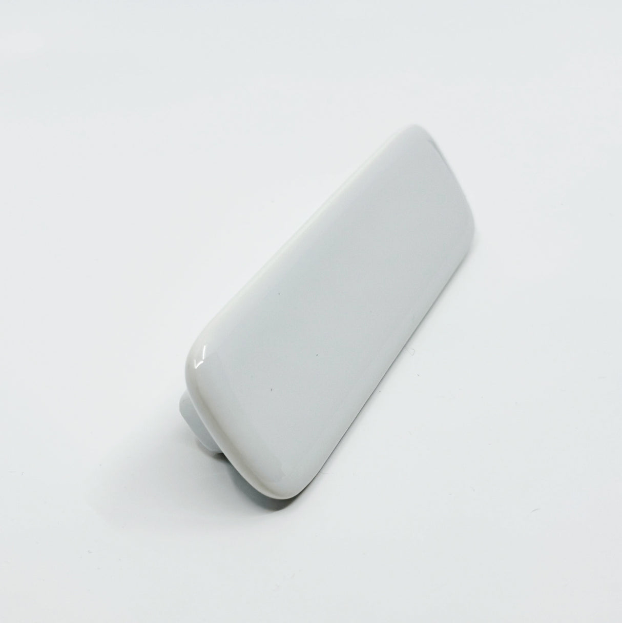 Glossy White "Tabula" Cabinet Knob and Drawer Pull - Euro • Knobs