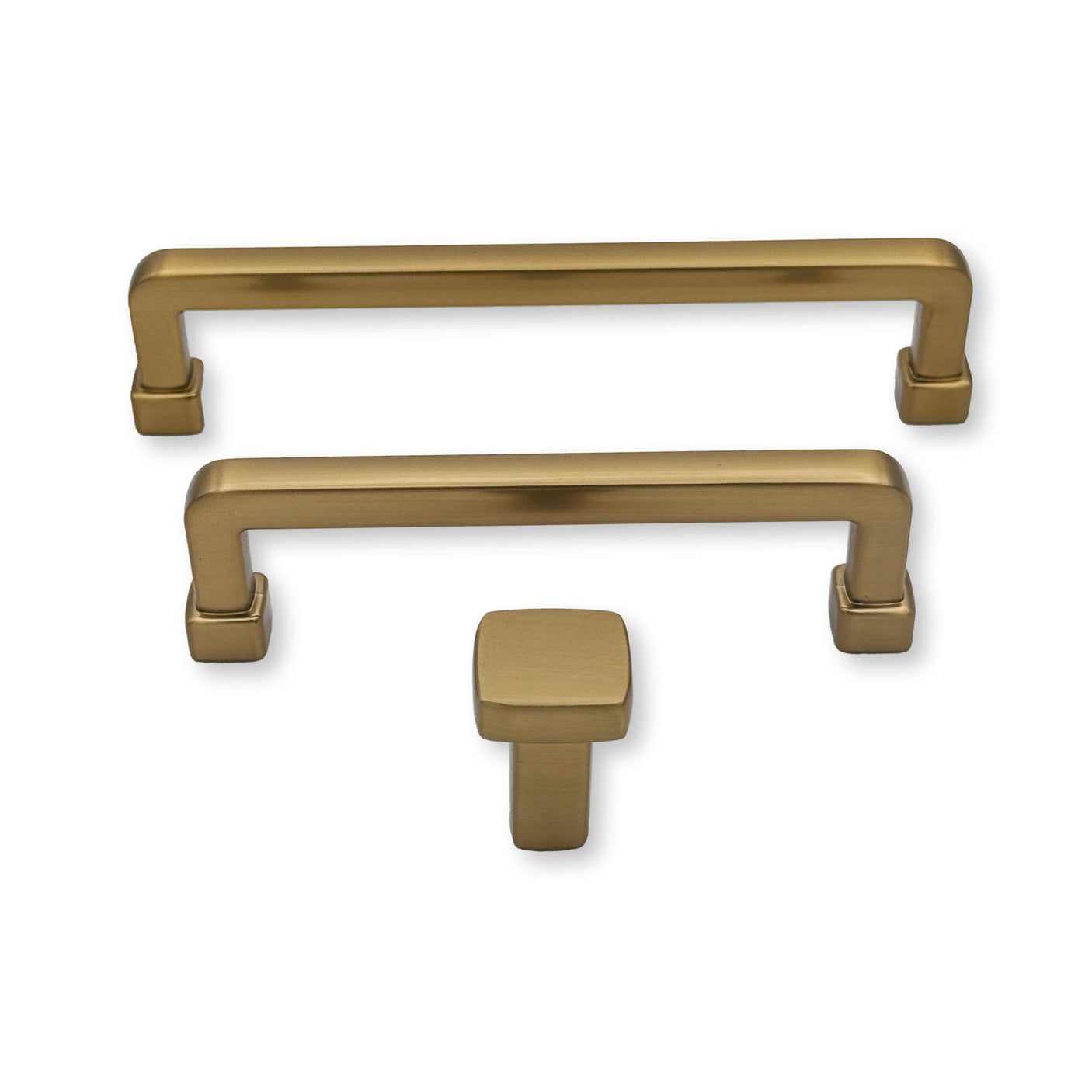 Champagne Bronze "Maverick" Drawer Pulls and Knobs - Forge Hardware Studio