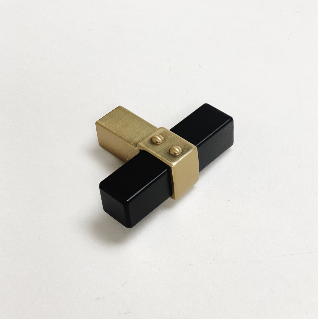 Champagne Bronze and Matte Black "Rio" Dual-Finish Cabinet Knob and Drawer Pulls - Forge Hardware Studio