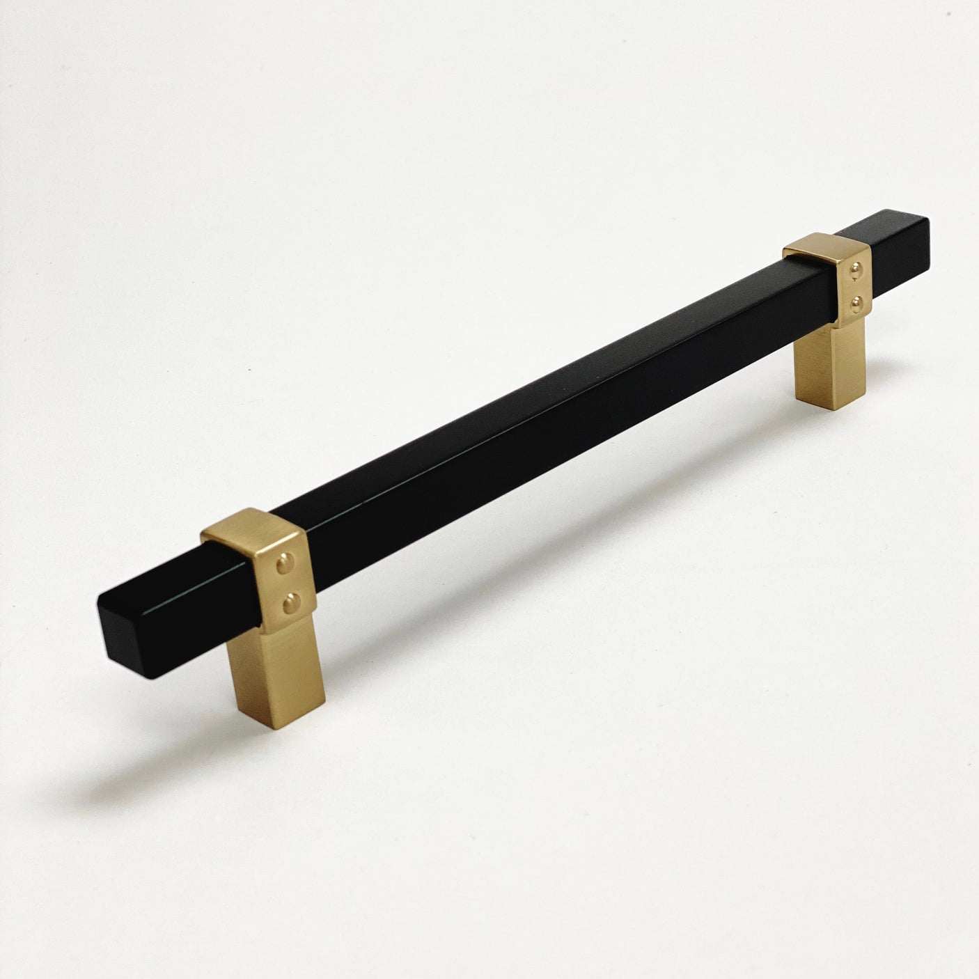Champagne Bronze and Matte Black "Rio" Dual-Finish Cabinet Knob and Drawer Pulls - Forge Hardware Studio