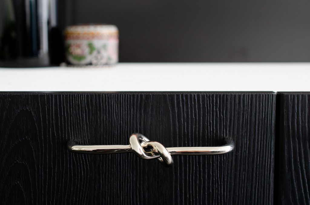 Polished Nickel "Knot" 5 in. Drawer Pull