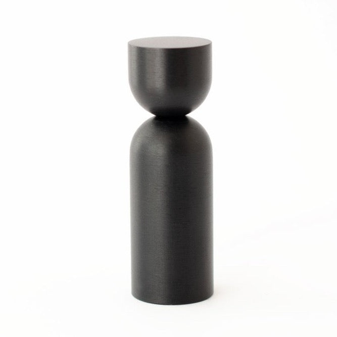 Matte Black "Pedestal Cup" Round Wall Hook - Forge Hardware Studio