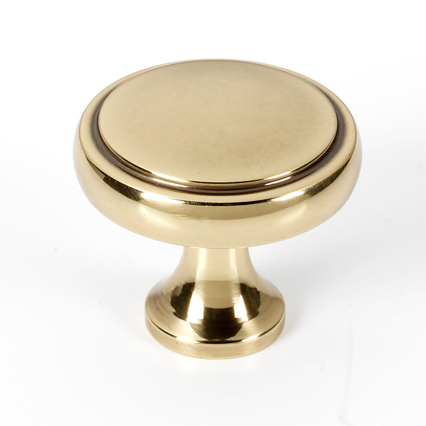 Aged Polished Brass "Solace" Cabinet Knobs and Drawer Pulls