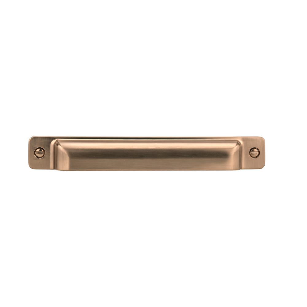 Square Cup Drawer Pulls in Champagne Bronze-Cabinet Handles - Brass Cabinet Hardware