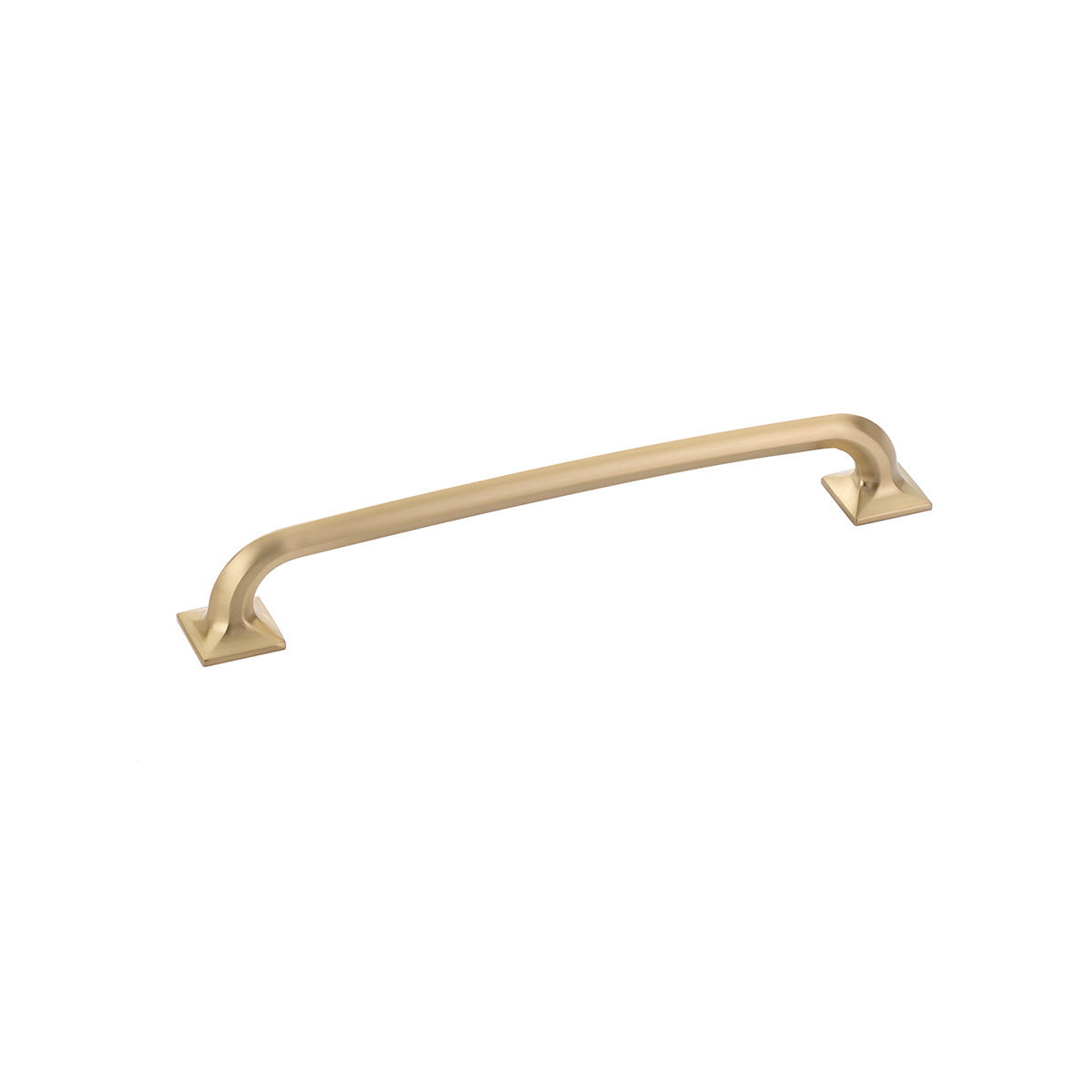 Milli Square Satin Brass Cabinet Handle - Drawer Pull - Brass Cabinet Hardware