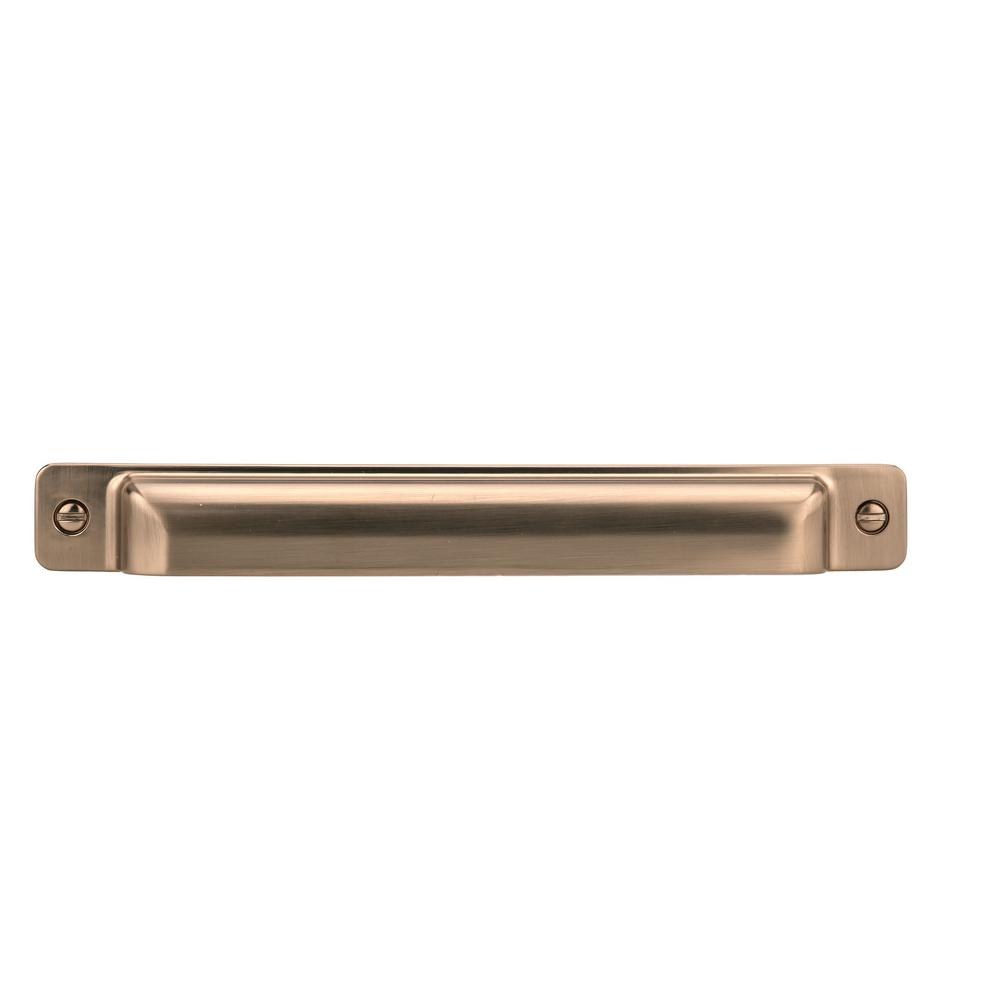 Square Cup Drawer Pulls in Champagne Bronze-Cabinet Handles - Brass Cabinet Hardware