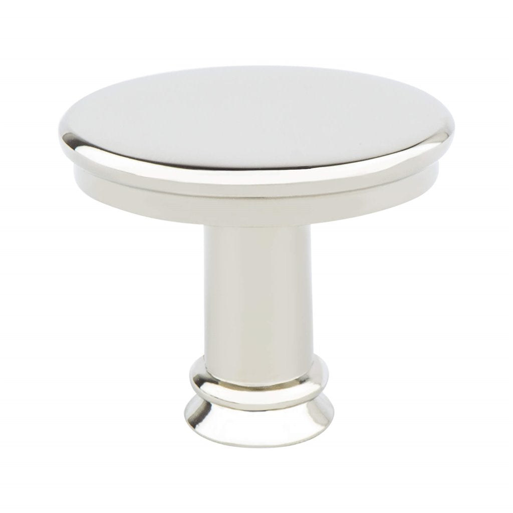 Polished Nickel "Amelia" Drawer Pulls and Knob - Brass Cabinet Hardware