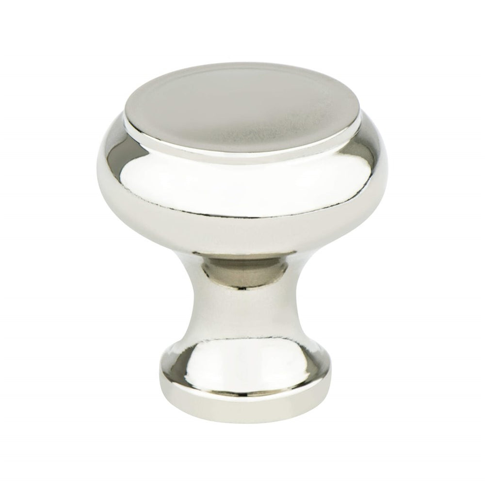 Designers Group Ramona 1-1/4" Polished Nickel Round Cabinet Knob - Brass Cabinet Hardware