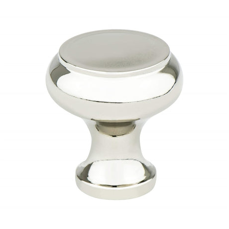 Designers Group Ramona 1-1/4" Polished Nickel Round Cabinet Knob - Brass Cabinet Hardware