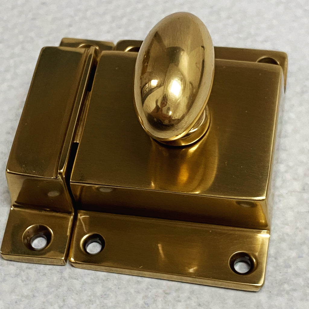 French Brass "Heritage" Cabinet Latch - Forge Hardware Studio