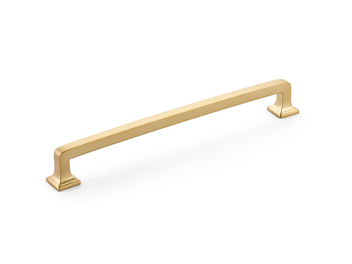 Menlo Park Brass Cabinet Drawer Pulls - Kitchen Drawer Handles - Brass Cabinet Hardware