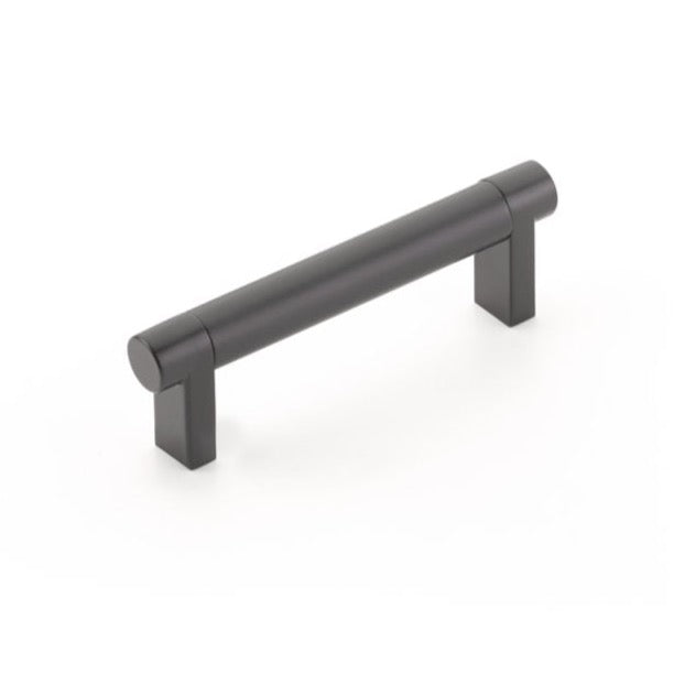 Smooth "Converse No.2" Matte Black Cabinet Knobs and Drawer Pulls - Forge Hardware Studio