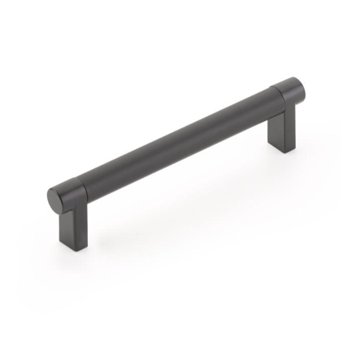 Smooth "Converse No.2" Matte Black Cabinet Knobs and Drawer Pulls - Forge Hardware Studio