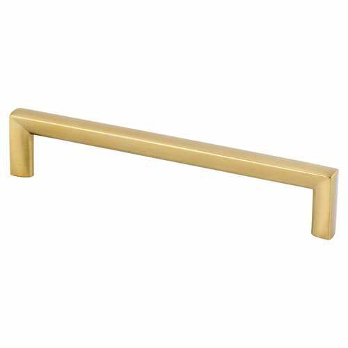 Satin Brass "Trane" Drawer Pulls and Knob - Brass Cabinet Hardware