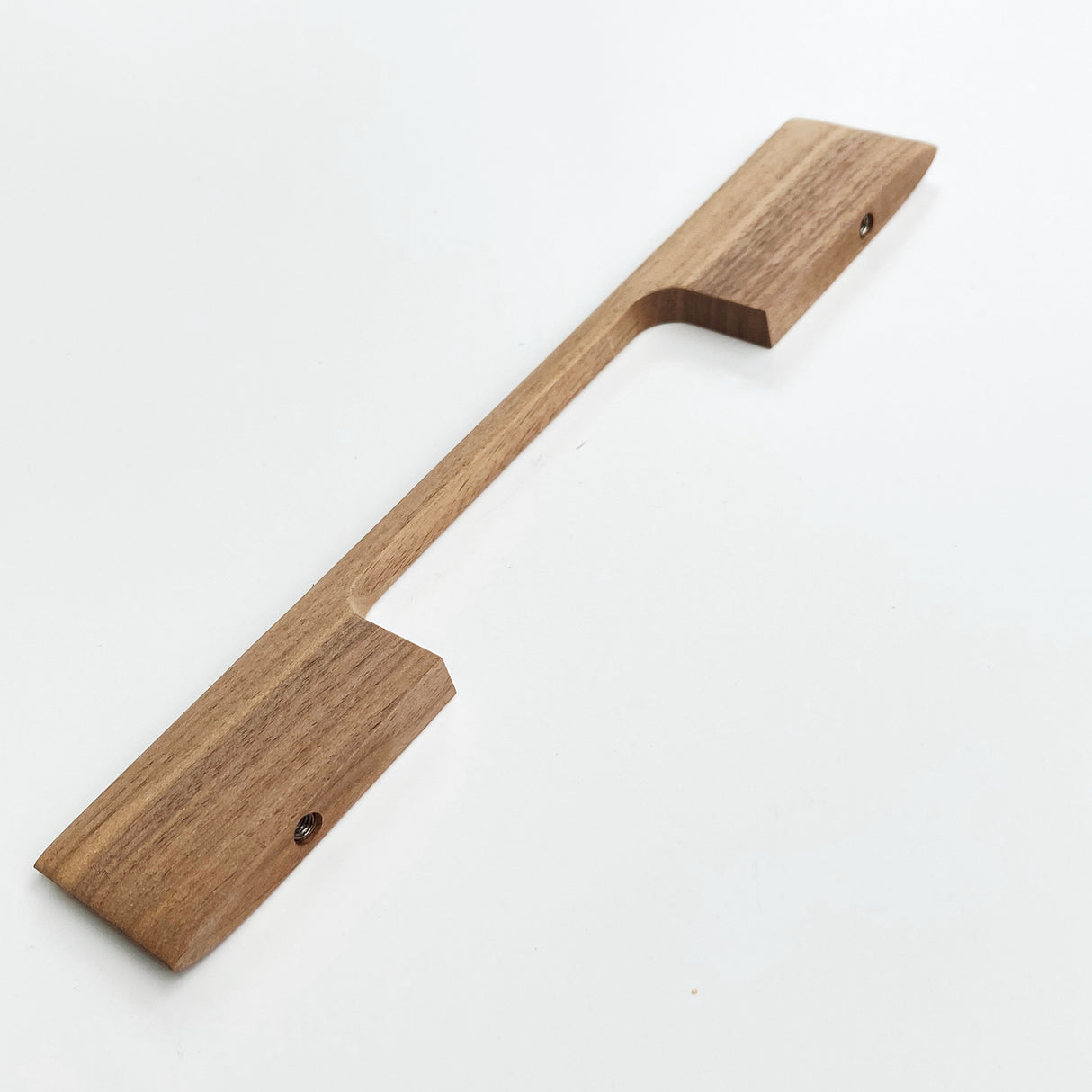Wood Drawer Pulls Thin Mid-century Modern Cabinet Handles - Forge Hardware Studio