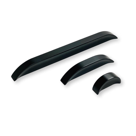 Mondrian Matte Black Drawer Pulls - Cabinet Hardware - Forge Hardware Studio