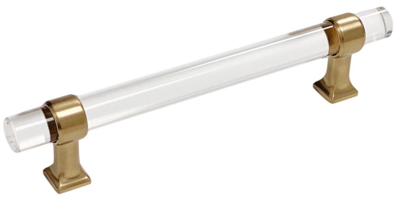Lucite Champagne Bronze "Gigi" Drawer Pulls - Forge Hardware Studio