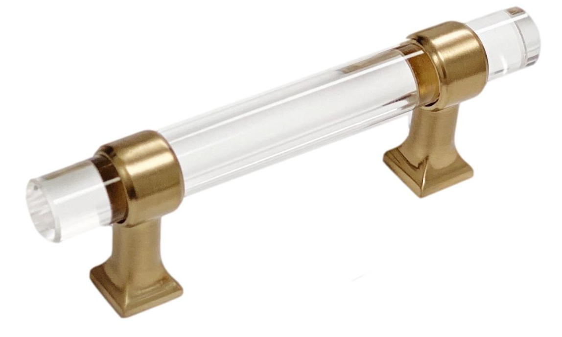 Lucite Champagne Bronze "Gigi" Drawer Pulls - Forge Hardware Studio