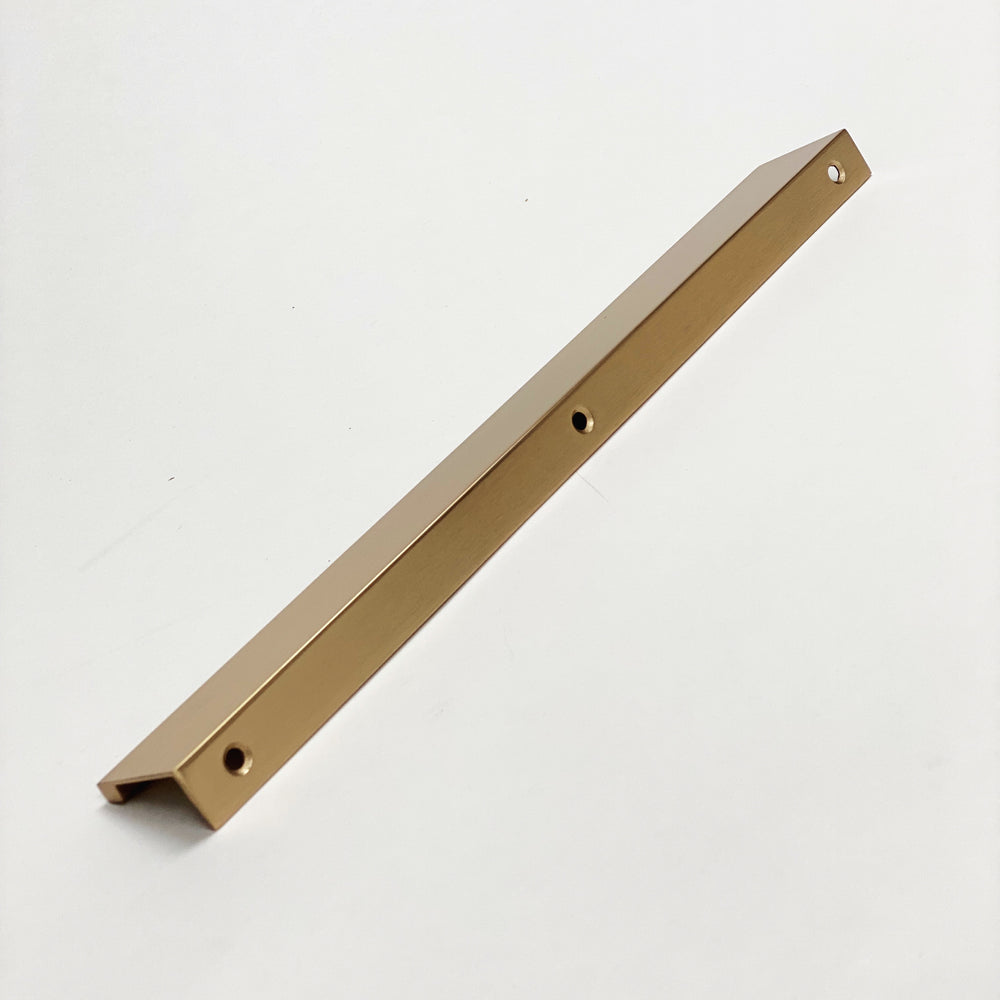 Dina Champagne Bronze Tab Finger Drawer Pulls in Various Sizes - Forge Hardware Studio