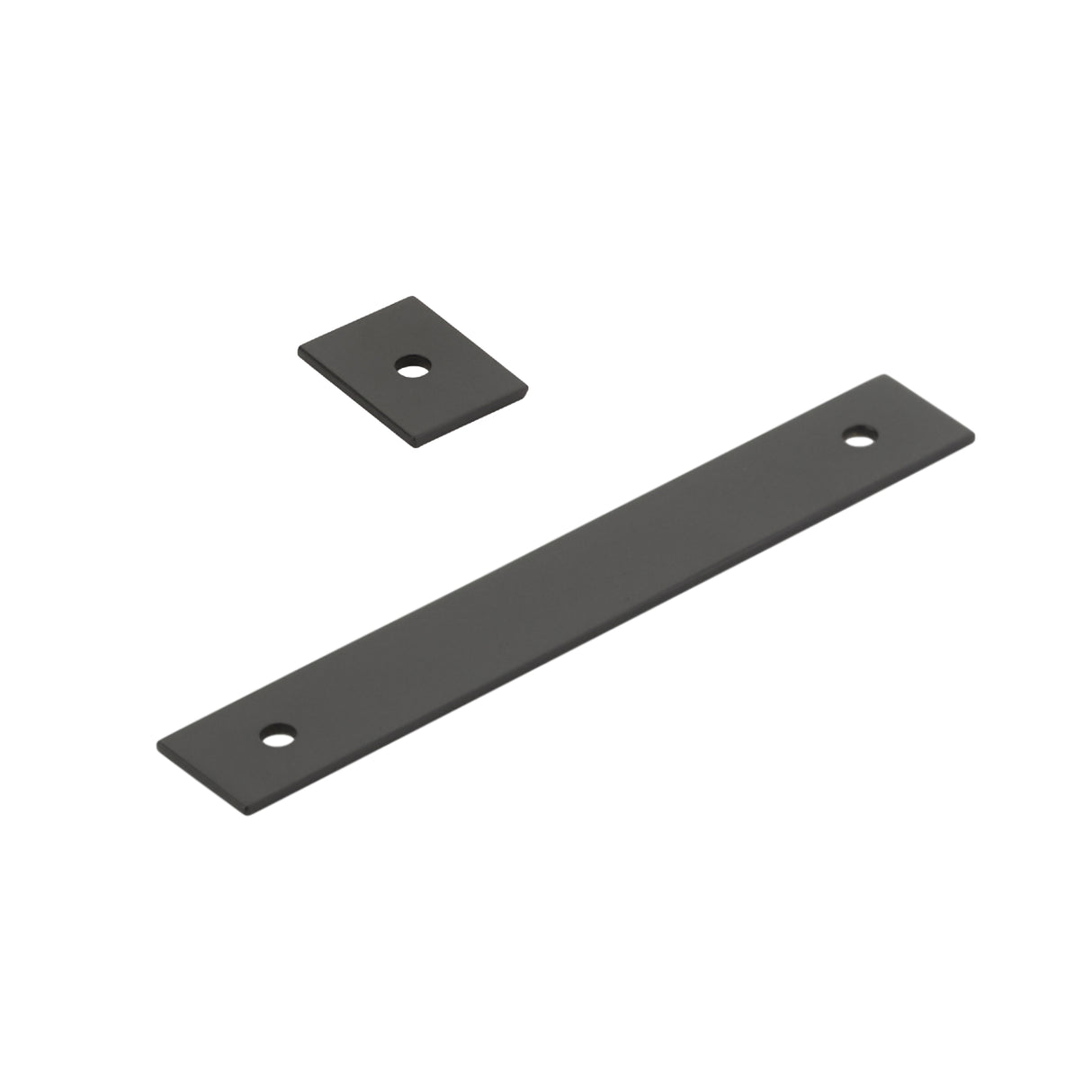 Matte Black "Maison" Drawer Pull Backplates - Forge Hardware Studio