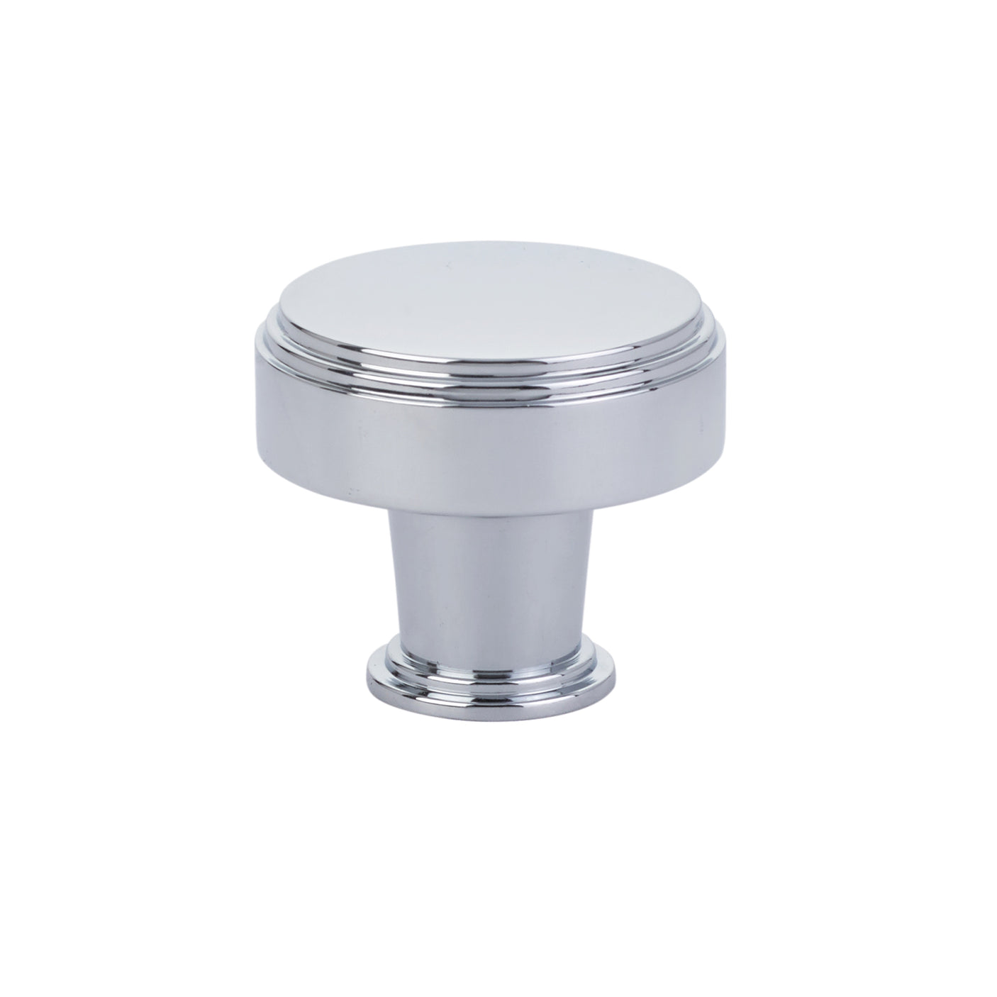 Polished Chrome "Deco" Cabinet Knobs and Drawer Pulls - Forge Hardware Studio
