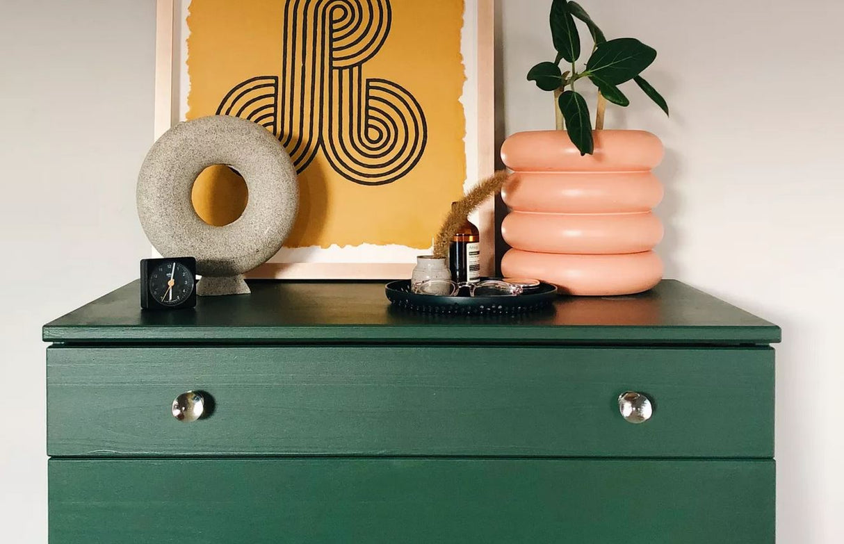 Polished Nickel and Lucite Ball Cabinet Knob - Brass Cabinet Hardware