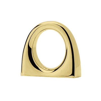 Luxe Unlacquered Brass Bridge Cabinet Knob - Brass Cabinet Hardware