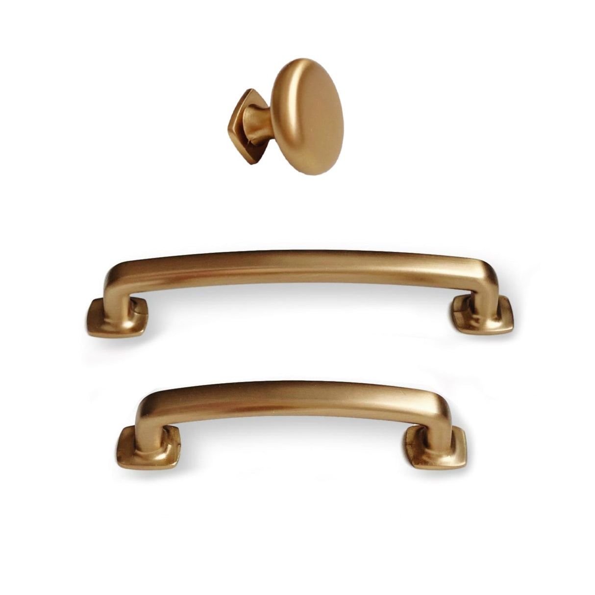 Champagne Bronze "Foundry" Drawer Pulls - Cabinet Hardware - Forge Hardware Studio