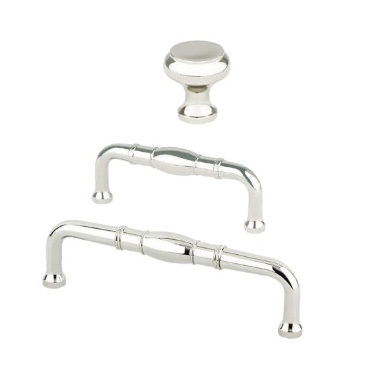 Designers Group Ramona 1-1/4" Polished Nickel Round Cabinet Knob - Forge Hardware Studio