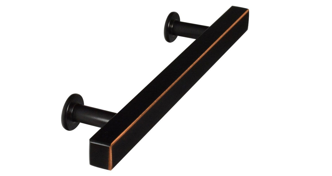 T-Bar European Oil Rubbed Bronze Drawer Pulls - Forge Hardware Studio