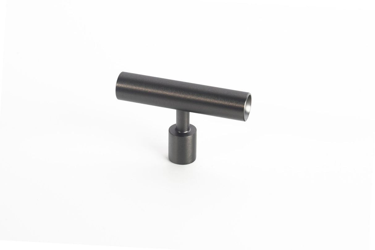Black Stainless Steel Lew's Hardware Round Bar Series - Brass Cabinet Hardware