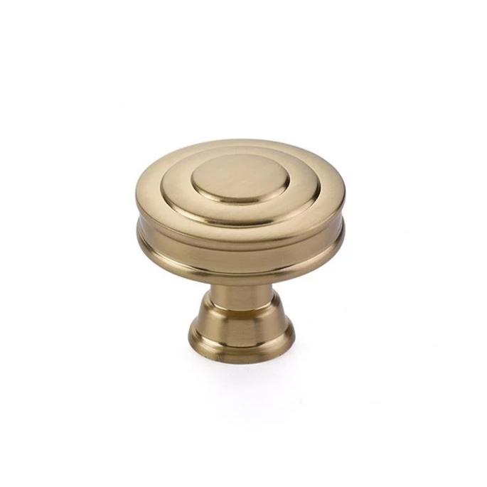 Satin Brass "Elite" Cabinet Knobs and Drawer Pulls - Forge Hardware Studio