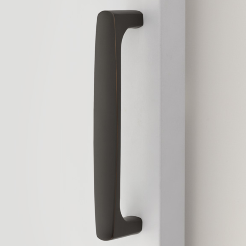 Barn Door Pull "Riverside" in Oil Rubbed Bronze Handle Hardware for Interior Doors - Forge Hardware Studio