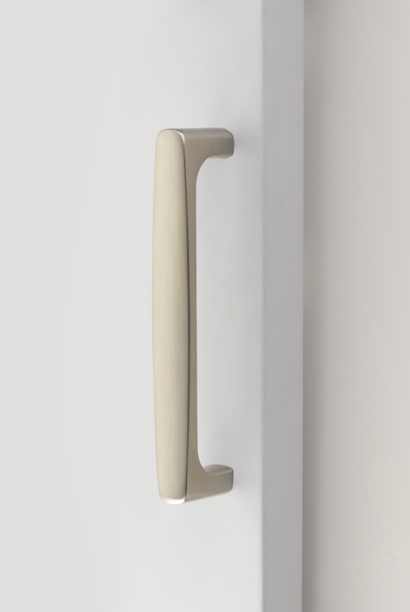Barn Door Pull in Satin Nickel Handle Hardware for Interior Doors - Forge Hardware Studio
