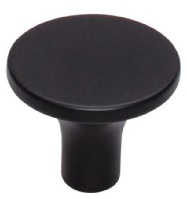 Matte Black Knurled "Tessa" Cabinet Knobs and Drawer Pulls - Forge Hardware Studio