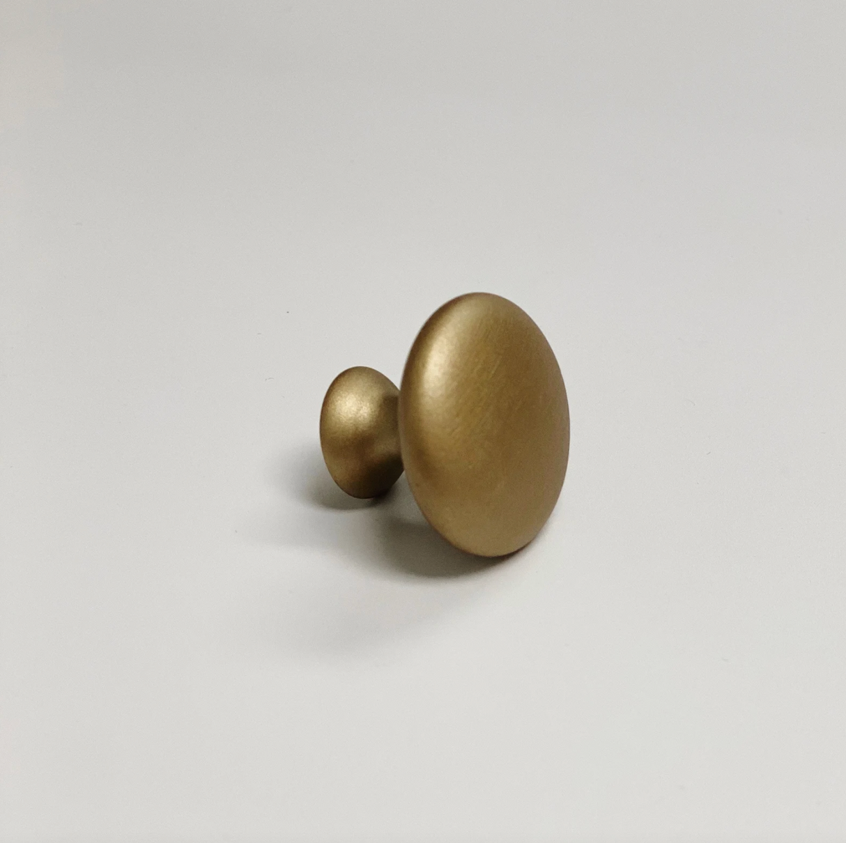 Capri Brushed Gold Cup Drawer Pull, Ring Pull or Round Cabinet Knob - Forge Hardware Studio