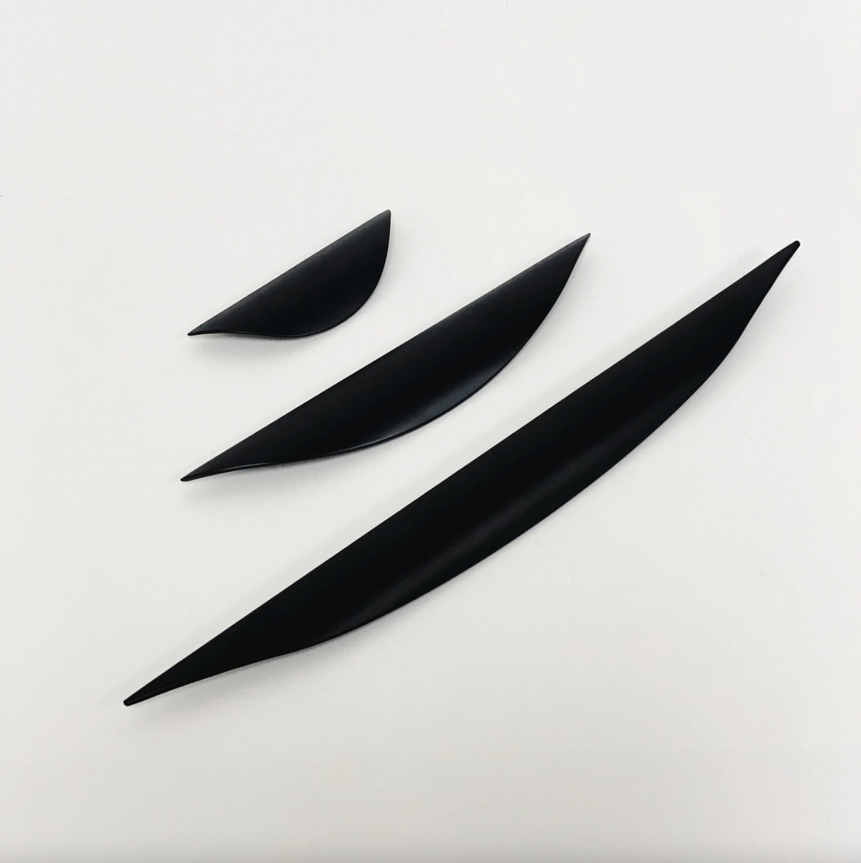 Luna Matte Black Drawer Pull - Cabinet Handle - Forge Hardware Studio