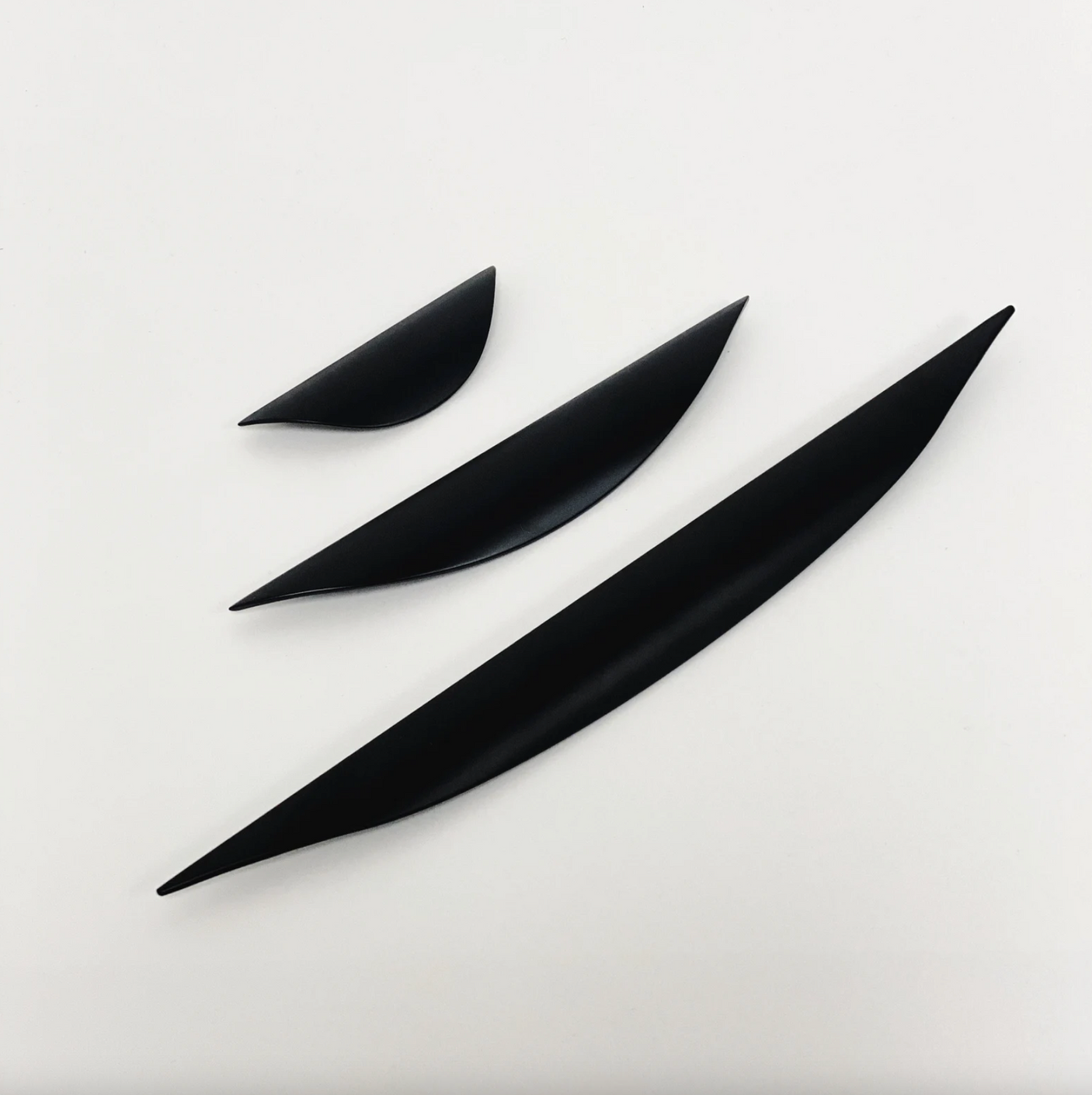 Luna Matte Black Drawer Pull - Cabinet Handle - Forge Hardware Studio