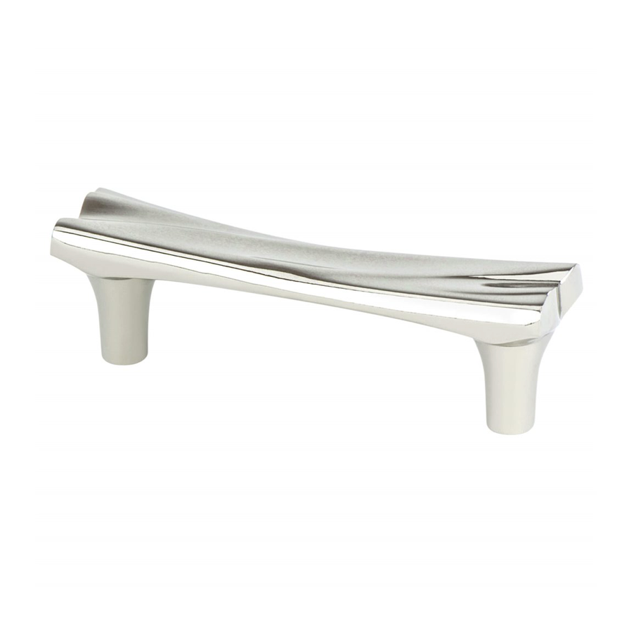 Polished Nickel "Sunday" Cabinet Hardware, Cabinet Knobs, Drawer Pulls - Forge Hardware Studio