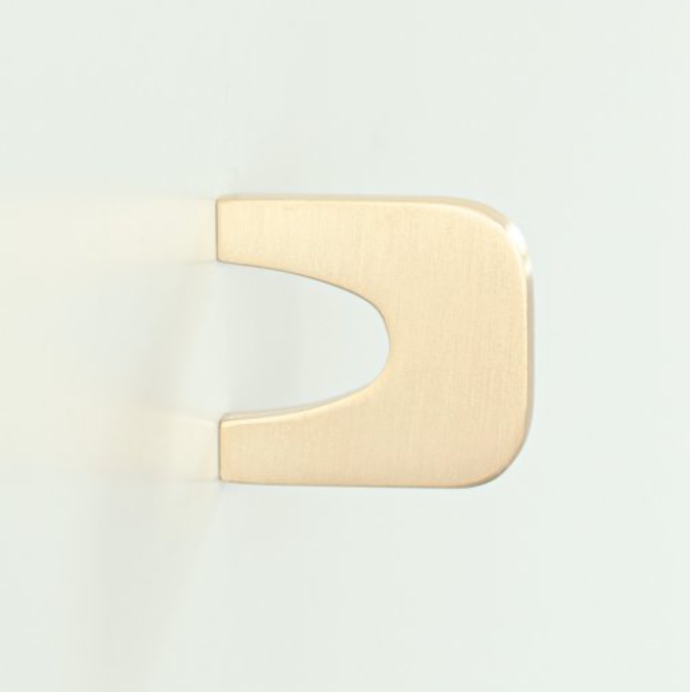 Unlacquered Brushed Brass "Echo" Cabinet Knobs and Drawer Pulls - Forge Hardware Studio