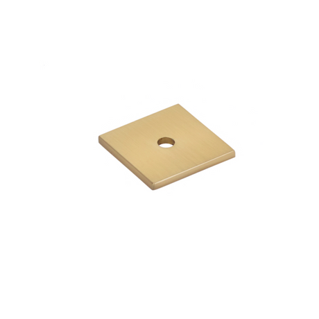 Satin Brass Backplate 1-1/8” for Cabinet Knobs - Forge Hardware Studio