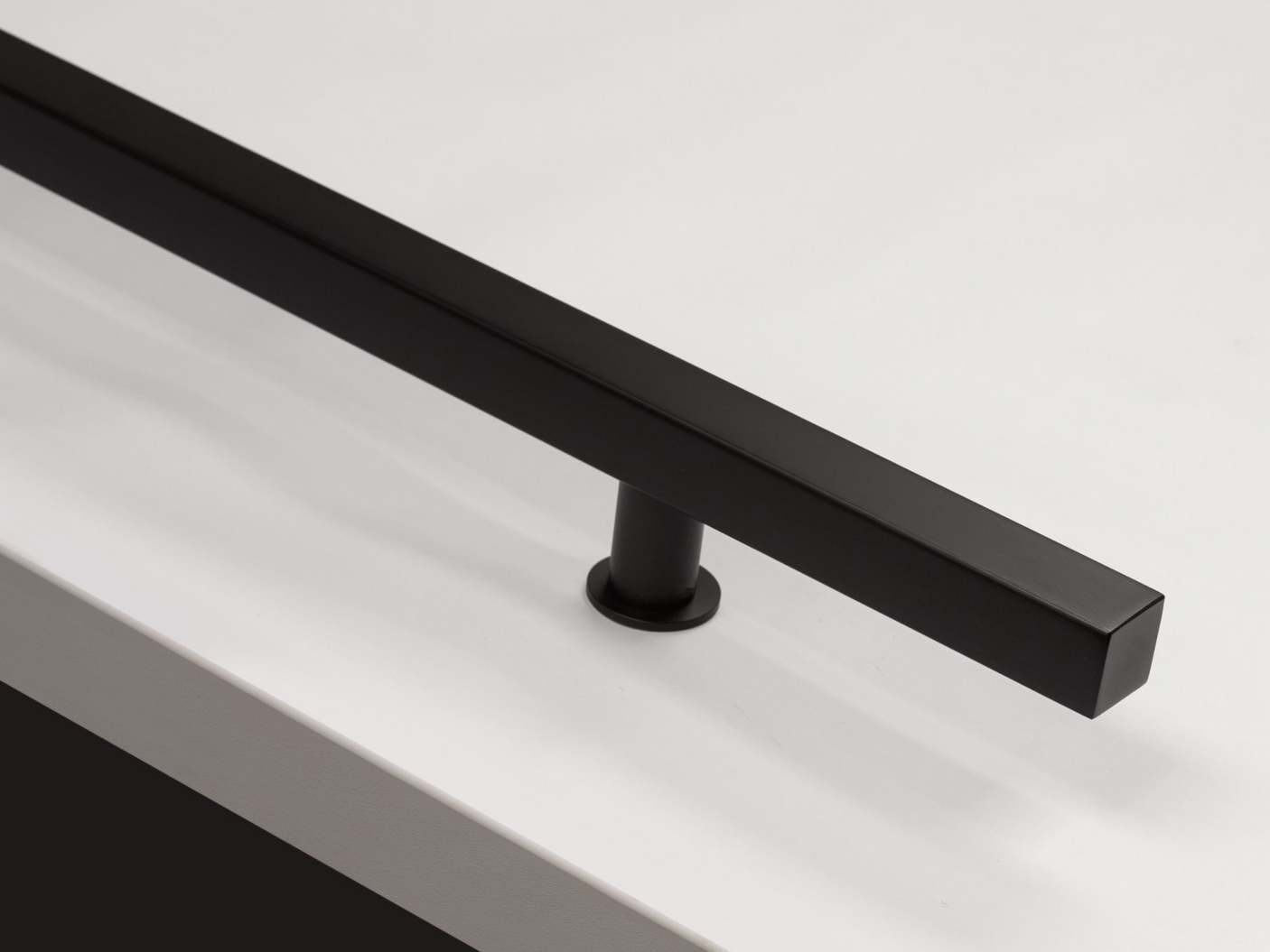 Door Pull T-Bar Handle in Matte Black | Hardware for Exterior and Barn Doors - Forge Hardware Studio