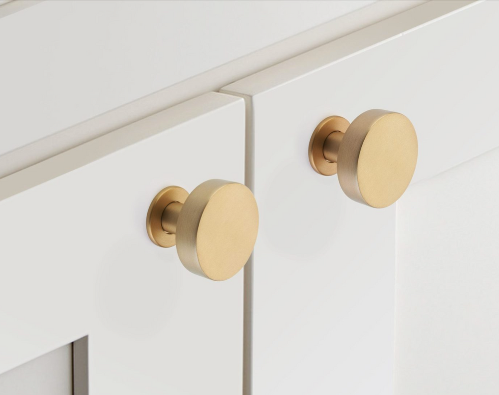 Hope Champagne Bronze Round Cabinet Knob - Forge Hardware Studio