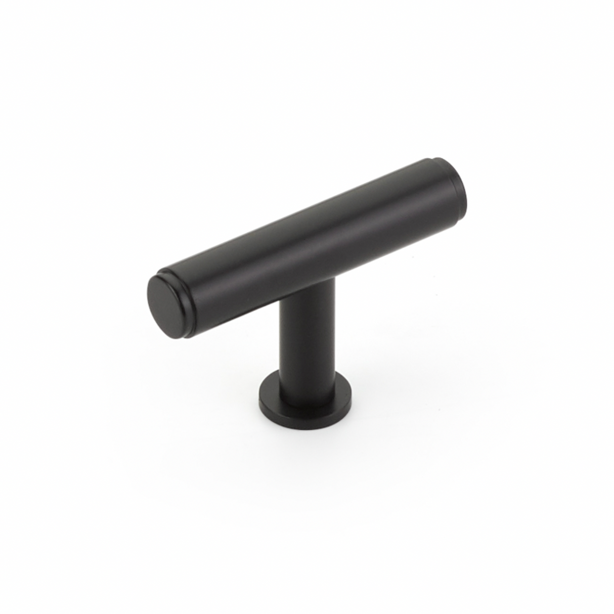 Matte Black "Maison No. 2" Smooth Drawer Pulls and Cabinet Knobs with Optional Backplate - Forge Hardware Studio