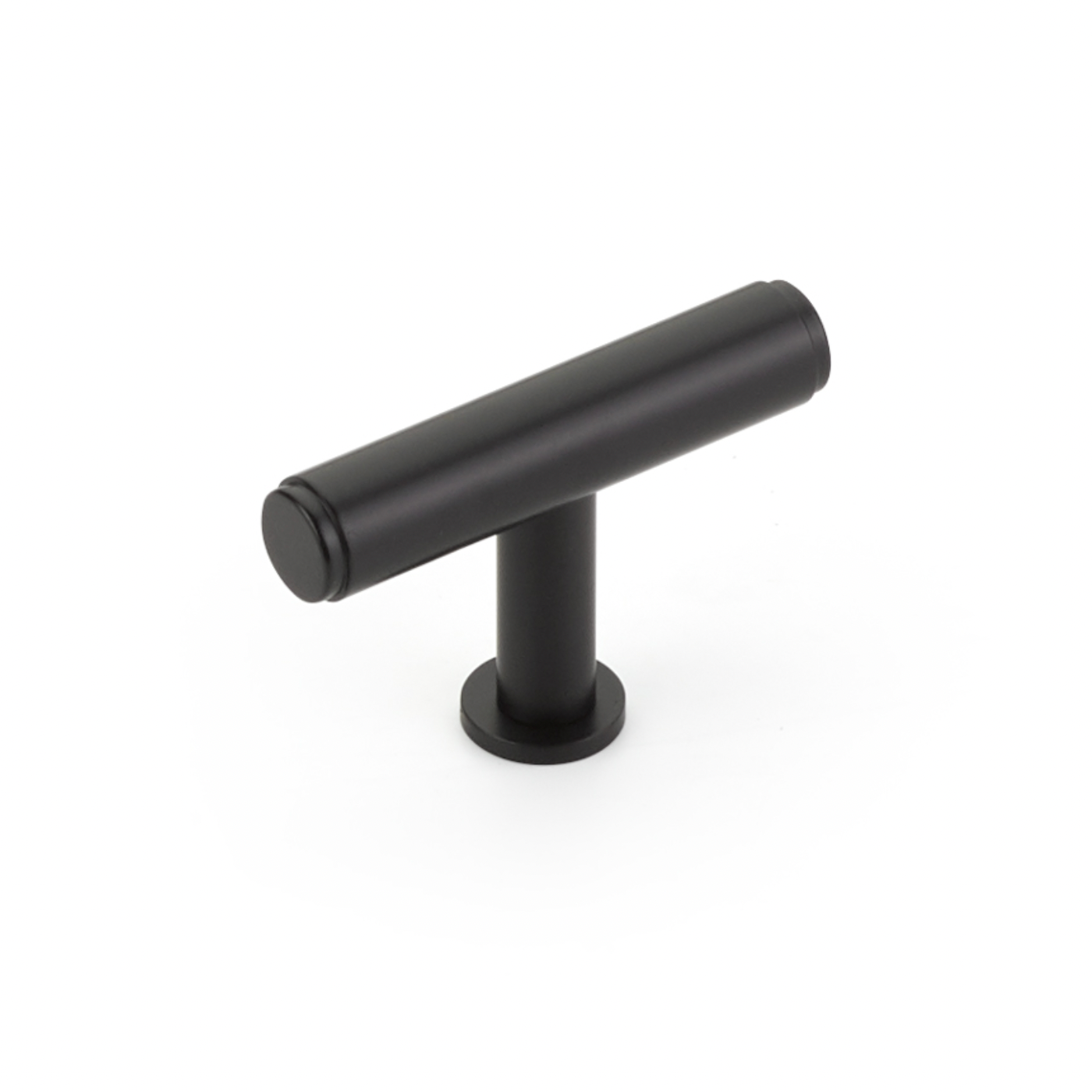 Matte Black "Maison No. 2" Smooth Drawer Pulls and Cabinet Knobs with Optional Backplate - Forge Hardware Studio