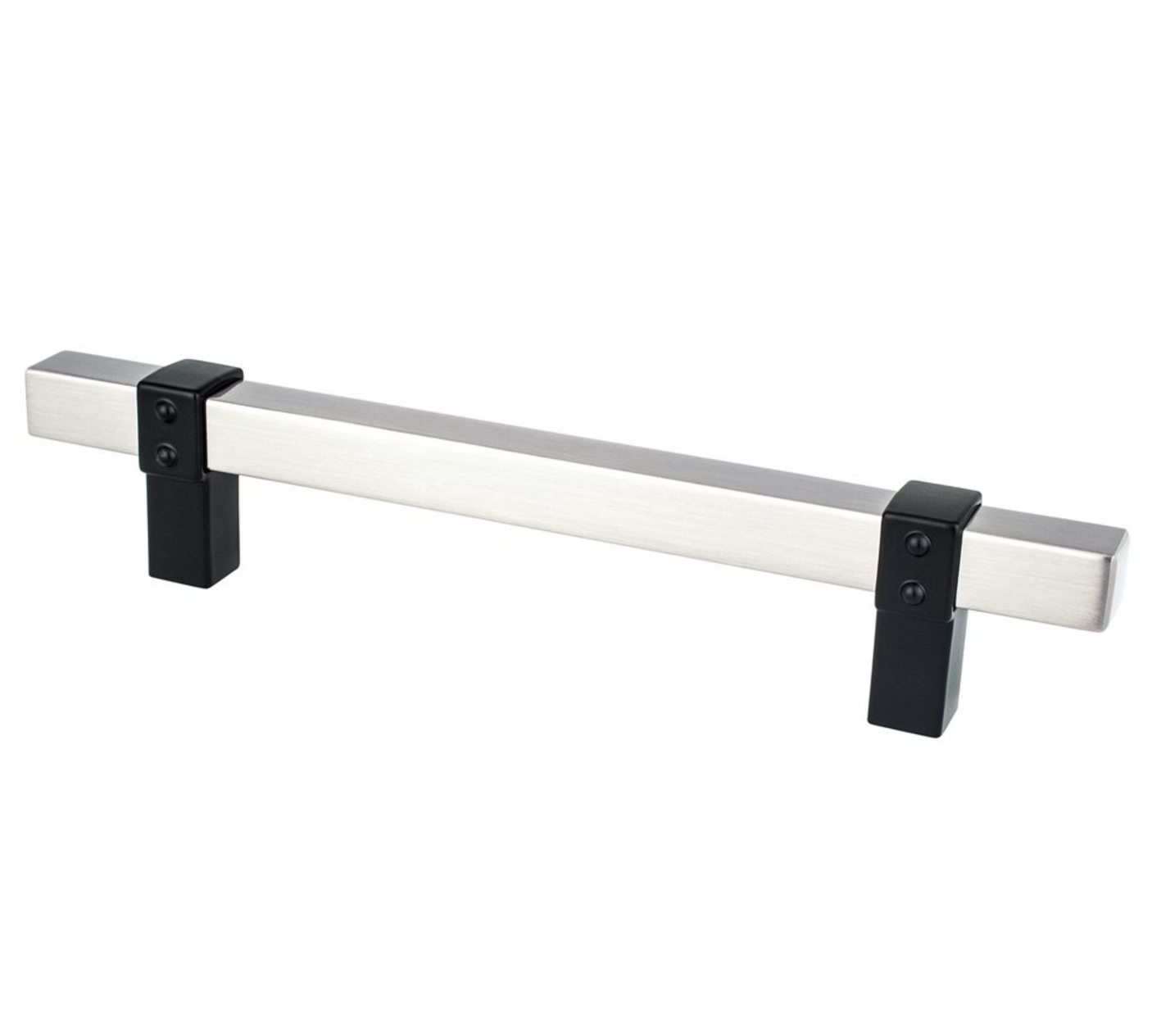 Matte Black and Brushed Nickel "Rio" Dual-Finish Cabinet Knob and Drawer Pulls - Forge Hardware Studio