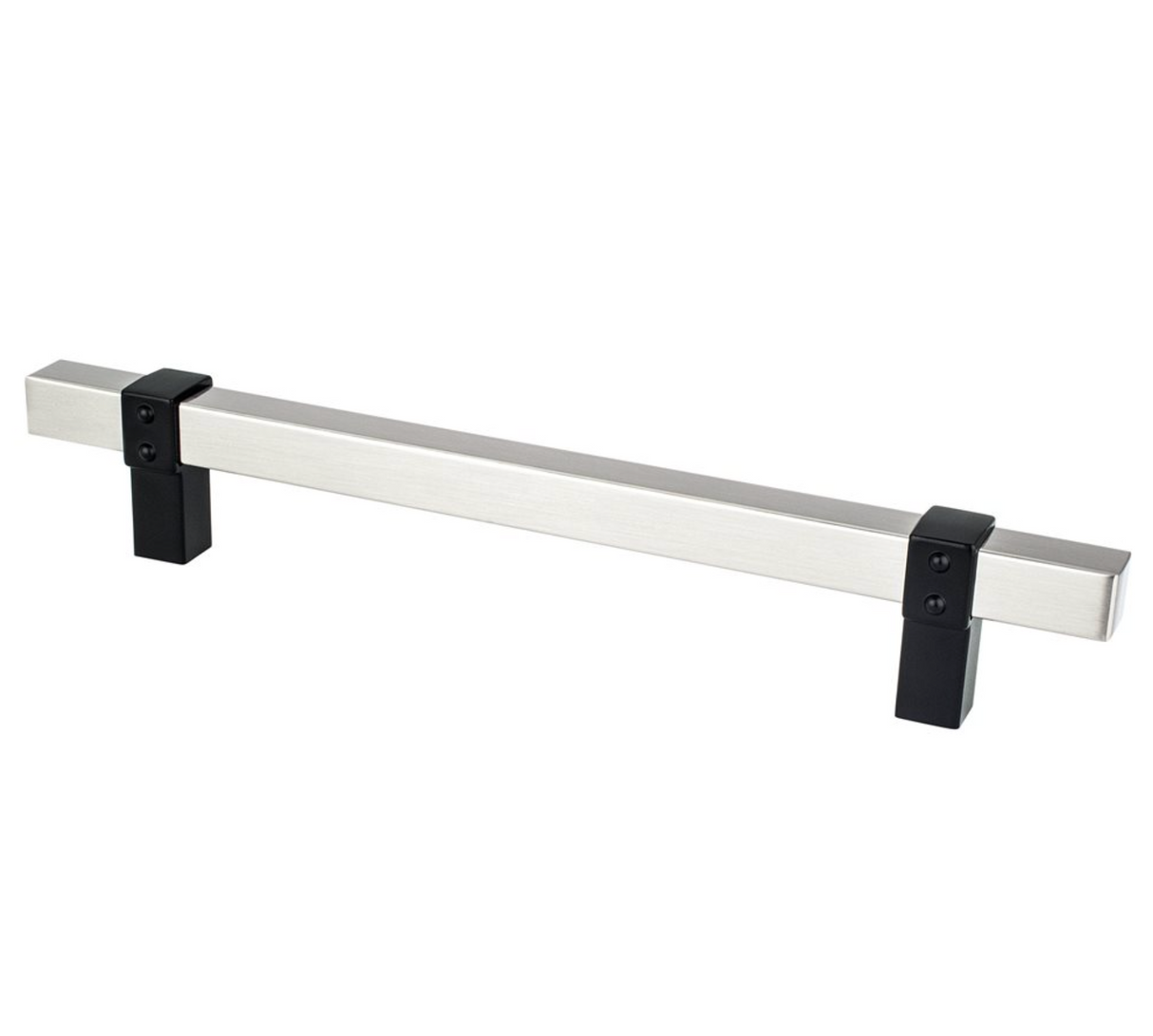 Matte Black and Brushed Nickel "Rio" Dual-Finish Cabinet Knob and Drawer Pulls - Forge Hardware Studio