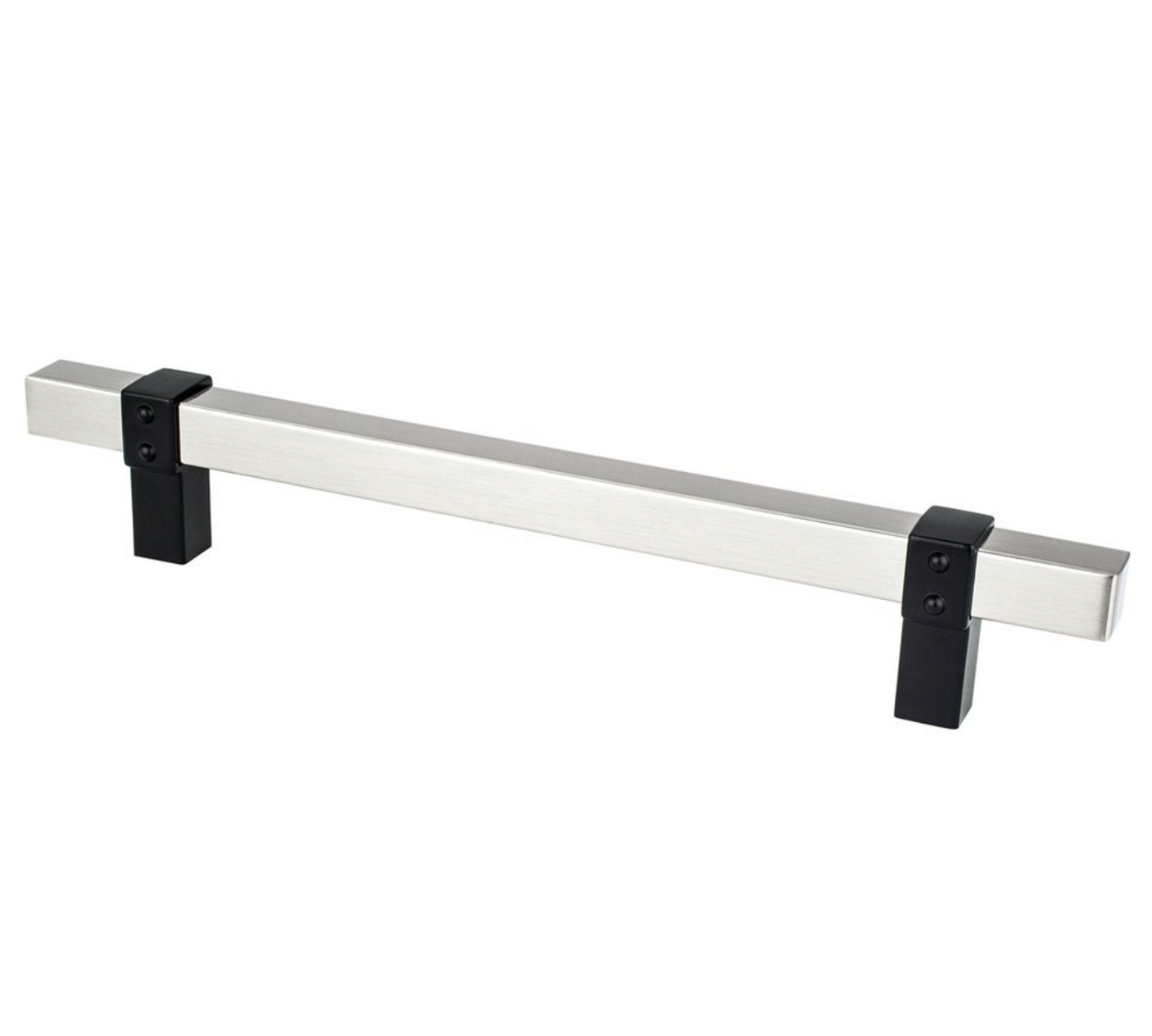 Matte Black and Brushed Nickel "Rio" Dual-Finish Cabinet Knob and Drawer Pulls - Forge Hardware Studio